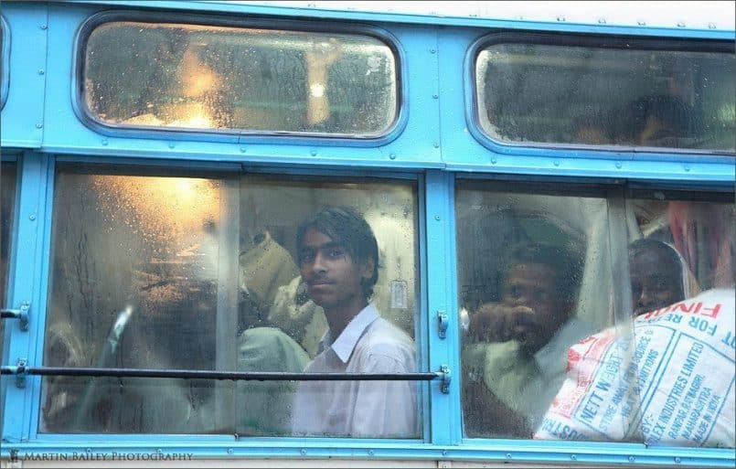 Young Man on Bus