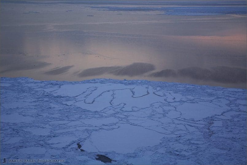 Drift Ice at Sundown