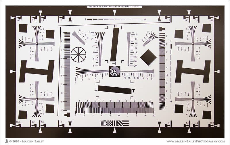 ISO 12233 Resolution Test Chart