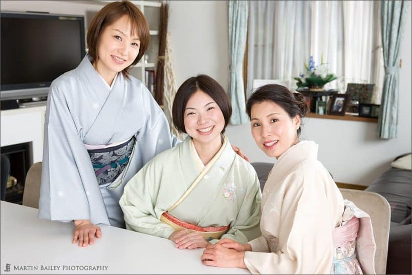 Three Sisters at Breakfast Counter