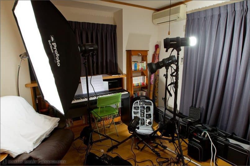 Four Profoto D1 500 Monolights on a BatPac