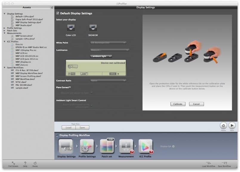 Calibrate i1Pro 2 Before Use