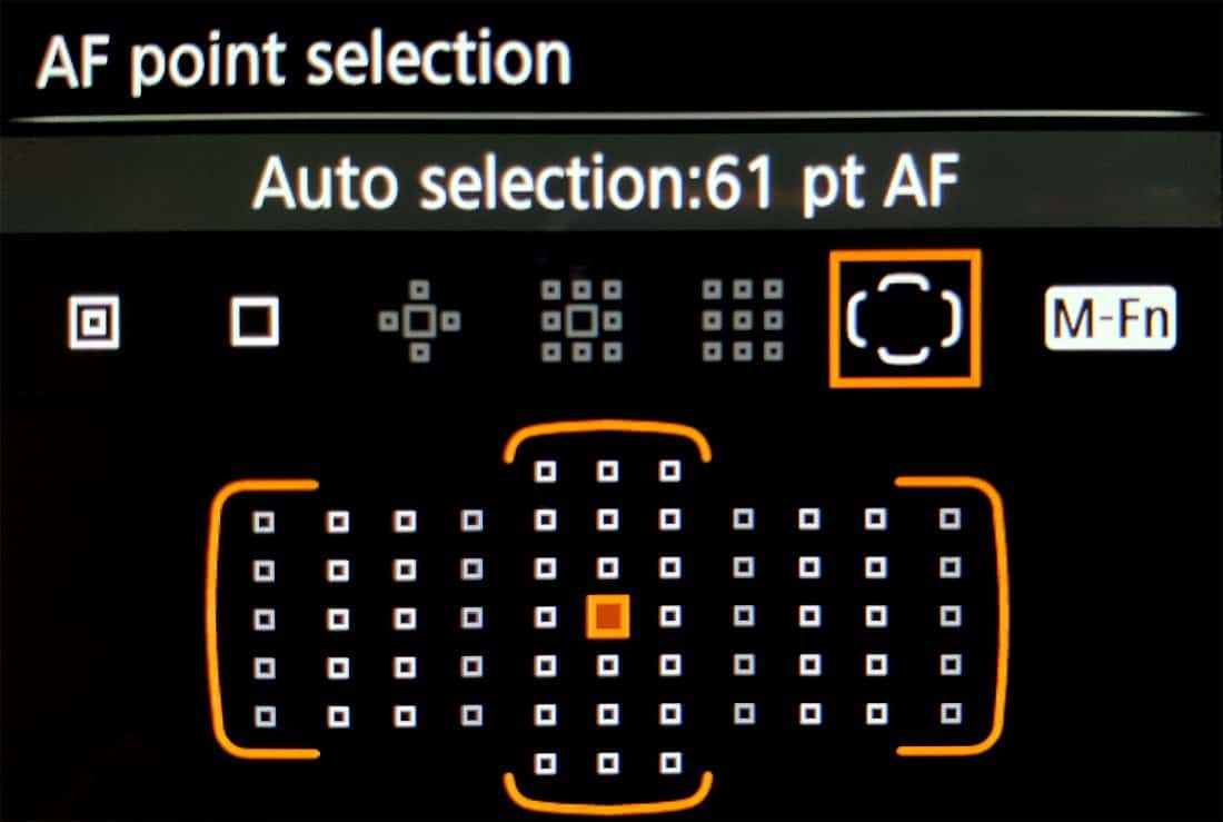 Canon EOS 5DSR AF Point Selection