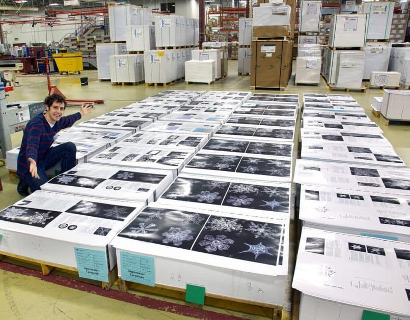 Don Overseeing the Printing Process