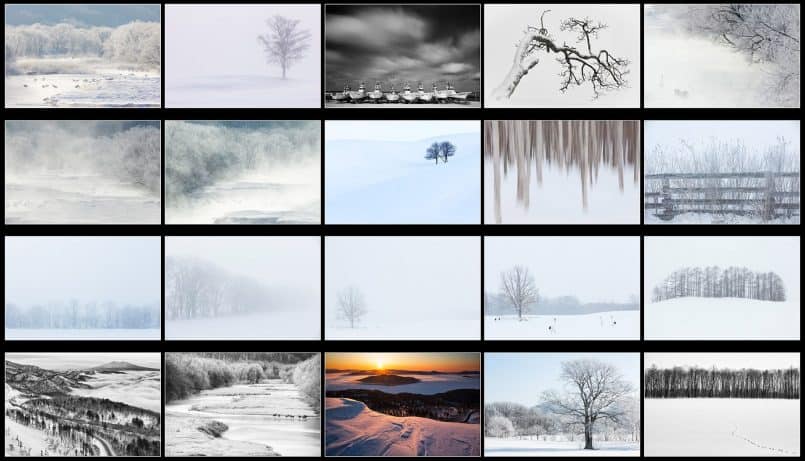 Japan Winter Scenes Wallpaper Package