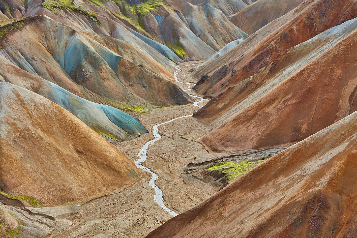 Rhyolite Mountains and Stream