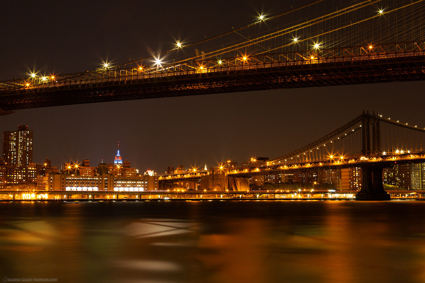 Brooklyn and Manhattan Bridges