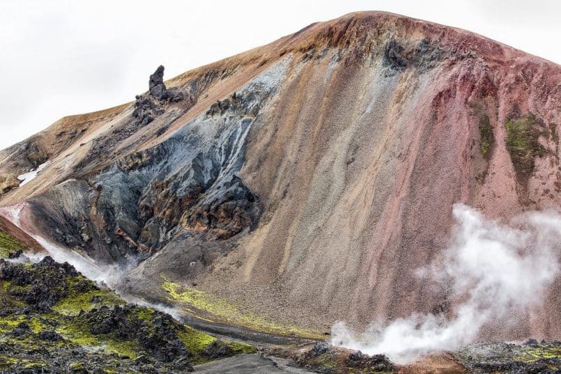 Rainbow Colored Mountain Near Landmannalaugar