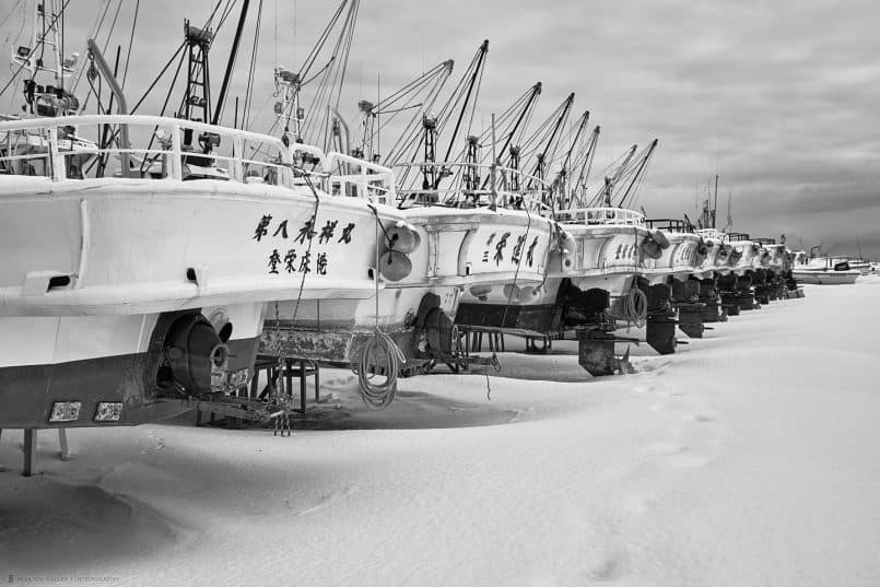 Toetoko Fishing Boat Sterns