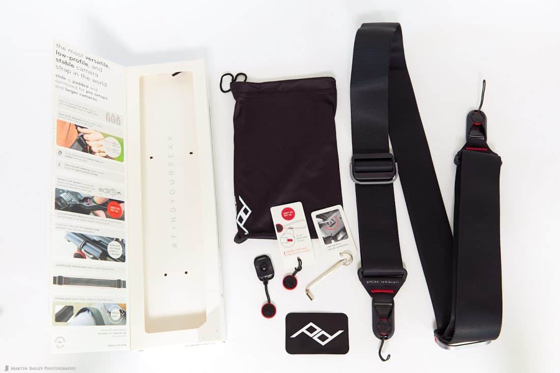 Peak Design Slide Strap Contents