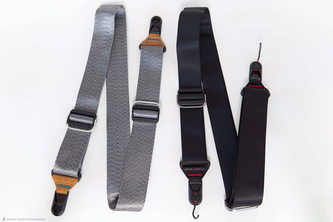 Peak Design Slide Straps in Grey and Black