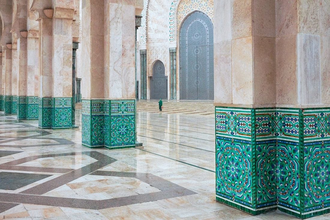 Lady in Mosque Courtyard