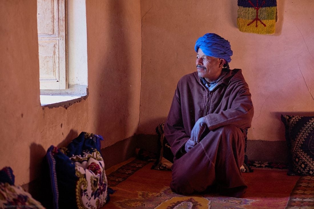 Moroccan Man in Window Light